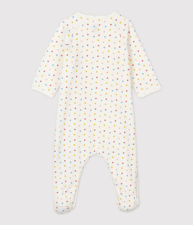 Dors-bien b&eacute;b&eacute; molleton en coton biologique blanc/jaune/multicouleur